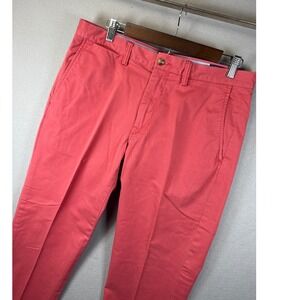 Polo Ralph Lauren Mens Polo Chino Pants Stretch Twill Straight Fit Red 32x30 EUC